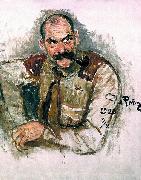 Ilya Repin, Portrait of painter Akseli Gallen-Kallela